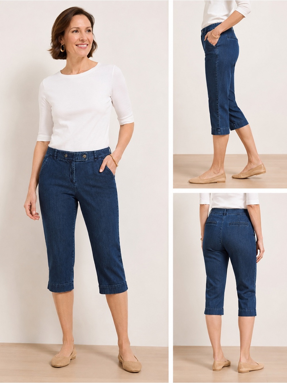 Talbots jeans Capri Trouser style women’s size 14